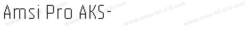 Amsi Pro AKS字体转换